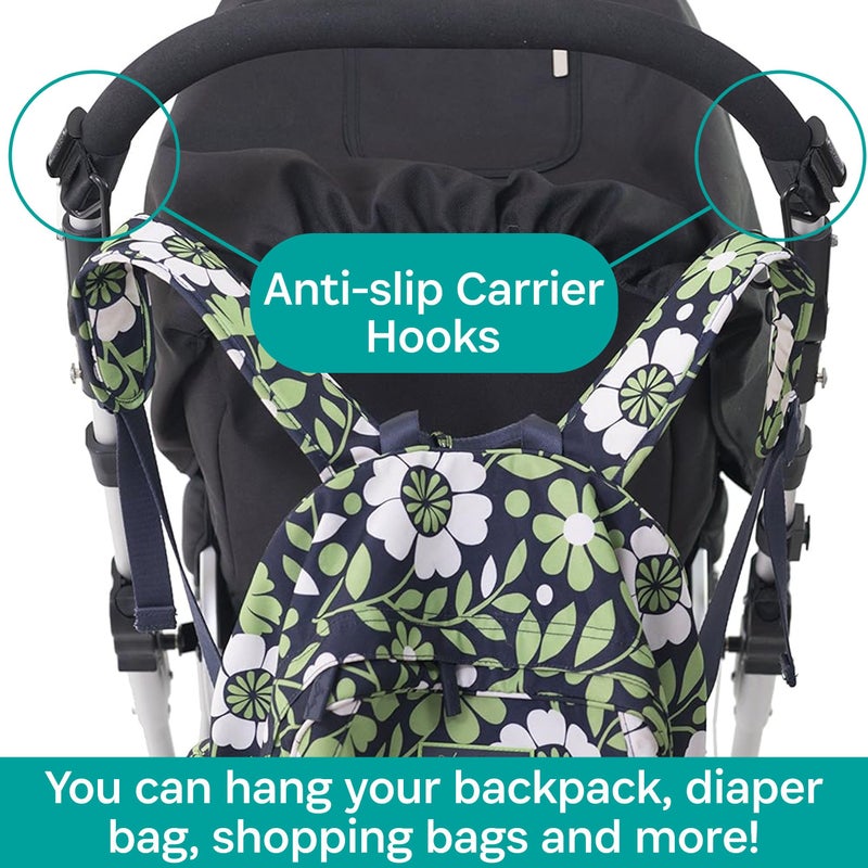 BuggyGear Boutique Buggy Hooks Set of 2 by Buggygear - A Perfect Accessory for Your Baby Stroller or Jogger - Hang Your Purse, Diaper Bag, or Shopping Bags with Ease - Great for Large Bags That Wont Pack Well - Image 4